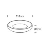 LED griestu gaismeklis One Light The LED Decorative Plafo 62144N/BGL/W, 61cm, 50W, 4250lm, 3000K, IP20 LED griestu gaismeklis One Light The LED Decorative Plafo 62144N/BGL/W, 61cm, 50W, 4250lm, 3000K, IP20