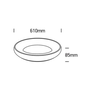 LED griestu gaismeklis One Light The LED Decorative Plafo 62144N/BGL/W, 61cm, 50W, 4250lm, 3000K, IP20 LED griestu gaismeklis One Light The LED Decorative Plafo 62144N/BGL/W, 61cm, 50W, 4250lm, 3000K, IP20