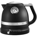Elektriskā tējkanna ar regulējamu temp. KitchenAid Artisan Cast Iron Black, 2400W, 1.5l, 50-100 °C