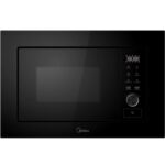 Iebūvējama mikroviļņu krāsns Midea Solo MBMTG8203MV-BK, 800W, 38cm, 8prog., Ner. tērauda