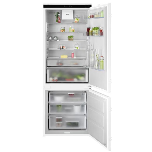 Iebūvējams ledusskapis ar saldētavu AEG 8000 Series NSC8T751DS, 188.4x71cm, No Frost, GreenZone+, TwinTech® Iebūvējams ledusskapis ar saldētavu AEG 8000 Series NSC8T751DS, 188.4x71cm, No Frost, GreenZone+, TwinTech®