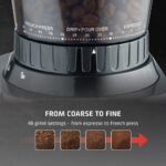Elektriskās kafijas dzirnaviņas CASO BaristaChef Inox, 150W, 250g, 450rpm., 48 režīmi