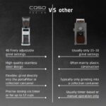 Elektriskās kafijas dzirnaviņas CASO BaristaChef Inox, 150W, 250g, 450rpm., 48 režīmi