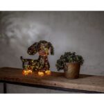 LED gaismas dekorācija suns Star Trading Magic, 26x25cm, 100LED, IP20, 3xAA, ar taimeri LED gaismas dekorācija suns Star Trading Magic, 26x25cm, 100LED, IP20, 3xAA, ar taimeri