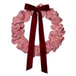 LED dekorācija vainags Star Trading Wreath Molly, 35cm, 60LED, IP20, 3xAA, ar taimeri, Auduma/Velveta