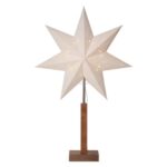 LED dekorācija Zvaigzne Star Trading KARO, 70x43cm, E14, Max. 25W, IP20, Koka