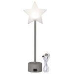Uzlādējama LED dekorācija zvaigzne Star Trading Star on Base Blizz, 40cm, USB-C