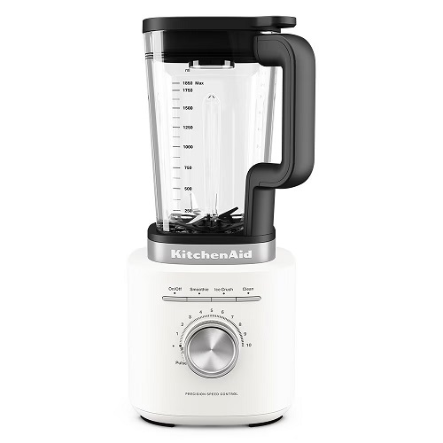 Blenderis ar stikla krūzi KitchenAid Pure Power Porcelain 5KSB2071EPL, 1700W, 1.85l, 3prog., 10 ātrumi Blenderis ar stikla krūzi KitchenAid Pure Power Porcelain 5KSB2071EPL, 1700W, 1.85l, 3prog., 10 ātrumi