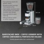 Elektriskās kafijas dzirnaviņas CASO BaristaChef Inox, 150W, 250g, 450rpm., 48 režīmi