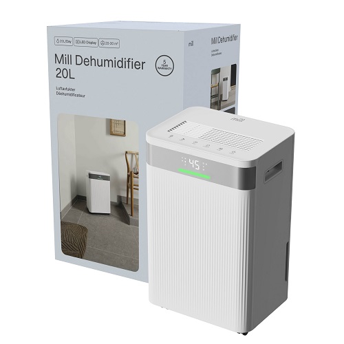 Mitruma savācējs Mill Dehumidifier MDH20, 420W, 20l/24h, 4l, <30m², 41 dB Mitruma savācējs Mill Dehumidifier MDH20, 420W, 20l/24h, 4l, <30m², 41 dB