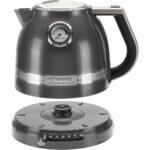 Elektriskā tējkanna ar regulējamu temp. KitchenAid Artisan Medallion Silver, 2400W, 1.5l, 50-100 °C