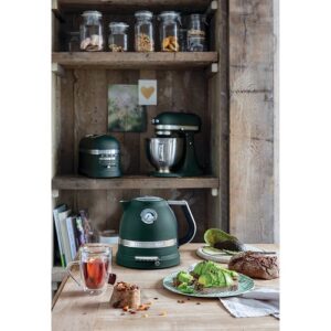Elektriskā tējkanna ar regulējamu temp. KitchenAid Artisan Pebbled Palm, 2400W, 1.5l, 50-100 °C