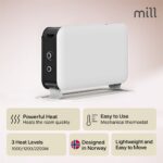 Elektriskais konvekcijas sildītājs Mill Heater Instant CO2200MECMAXBLACK, 2200W, 3 ātrumi, 30m²