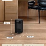 Keramiskais sildītajs Mill Ceramic fan heater FH1500BLACK, 1500W, 20m², Oscilējošs, ar pulti Keramiskais sildītajs Mill Ceramic fan heater FH1500BLACK, 1500W, 20m², Oscilējošs, ar pulti