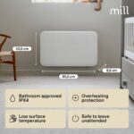 Elektriskais konvekcijas sildītājs Mill Invisible panel Heater IB700DN, 700W, 9-12m², IPX4, tērauda Elektriskais konvekcijas sildītājs Mill Invisible panel Heater IB700DN, 700W, 9-12m², IPX4, tērauda