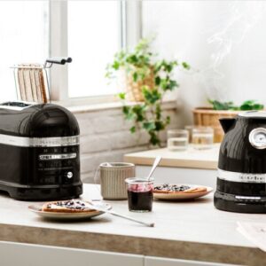 Elektriskā tējkanna ar regulējamu temp. KitchenAid Artisan Onyx Black, 2400W, 1.5l, 50-100 °C