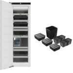 Iebūvējama saldētava BORA Freeze set Best with water connection F178GWS2, 177×55.9cm, 213l, ar ūdens pieslēgumu