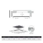 Iebūvējama indukcijas plīts virsma Midea Smart Master MIH744E325GK, 60cm, 7400W, Even Pro, ar taimeri