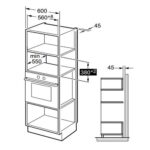 Iebūvējama mikroviļņu krāsns ar grila funkciju Midea ELEVA MBOTG934E4MO-BK, 1450W, 38cm, 12prog., Smart Home