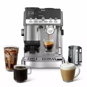 Espresso kafijas automāts Ninja Luxe Café MINI Plus Espresso&Drip Coffee ES352EU, 1650W, 1.3l, 250g, Auto milk