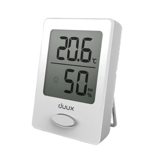 Bezvadu termometrs un higrometrs Duux Sense DXHM01, 10-99%, -40-60⁰C, 1xCR2032, Ar magnētu Bezvadu termometrs un higrometrs Duux Sense DXHM01, 10-99%, -40-60⁰C, 1xCR2032, Ar magnētu