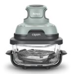 Karstā gaisa friteris Ninja CRISPi 4-in-1 FN101EUSG, 1700W, 1.4+3.8l, Stikla, Sage Green