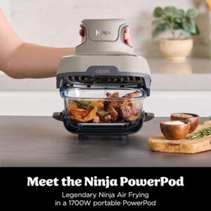 Karstā gaisa friteris Ninja CRISPi 4-in-1 FN101EUST, 1700W, 1.4+3.8l, Stikla, Beige Karstā gaisa friteris Ninja CRISPi 4-in-1 FN101EUST, 1700W, 1.4+3.8l, Stikla, Beige