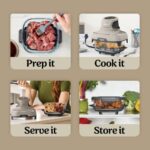 Karstā gaisa friteris Ninja CRISPi 4-in-1 FN101EUST, 1700W, 1.4+3.8l, Stikla, Beige Karstā gaisa friteris Ninja CRISPi 4-in-1 FN101EUST, 1700W, 1.4+3.8l, Stikla, Beige