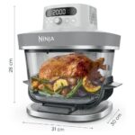 Karstā gaisa friteris Ninja CRISPi PRO 5in1 XL Glass AS090EUWH, 2000W, 5.7+2.3l, Balts/Stikla