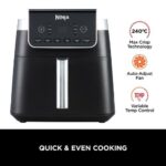 Karstā gaisa friteris Ninja MAX PRO AF180EU, 2000W, 6.2l, 6prog., Melns Karstā gaisa friteris Ninja MAX PRO AF180EU, 2000W, 6.2l, 6prog., Melns