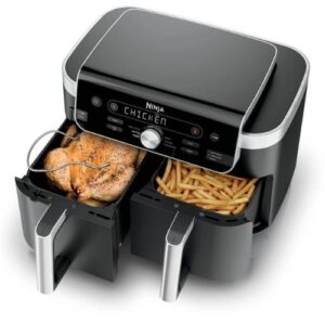 Karstā gaisa friteris Ninja DualZone XL DZ950EU, 2470W, 2x4.75l, 6prog., ar termozondi