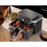 Karstā gaisa friteris Ninja DualZone XL DZ950EU, 2470W, 2x4.75l, 6prog., ar termozondi