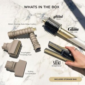 Matu veidotājs/fēns Shark Glam Straight&Waves HD6041SEU, 1500W, ar piederumiem