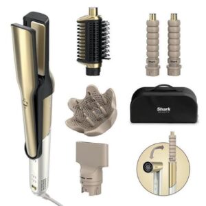 Matu veidotājs/fēns Shark Glam Sleek&Curls HD6052SEU, 1500W, ar piederumiem