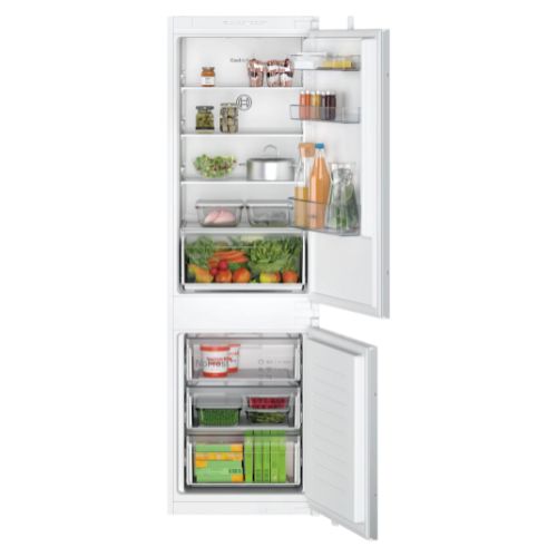 Iebūvējams ledusskapis ar saldētavu Bosch Serie 2 KIN86NSE0, 177.2x54.1cm, NoFrost, Cool Airflow Iebūvējams ledusskapis ar saldētavu Bosch Serie 2 KIN86NSE0, 177.2x54.1cm, NoFrost, Cool Airflow