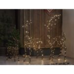 LED āra dekorācija briedis Star Trading Vicke, 3.2W, 150x60cm, 150LED, 316lm, IP44