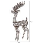 LED āra dekorācija briedis Star Trading Vicke, 3.2W, 150x60cm, 150LED, 316lm, IP44