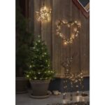LED āra dekorācija briedis Star Trading Vicke, 50x60cm, 70LED, 3xAA, ar taimeri