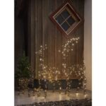 LED āra dekorācija briedis Star Trading Vicke, 50x60cm, 70LED, 3xAA, ar taimeri