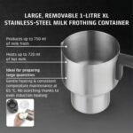 Elektriskais piena putotājs Caso PremiumLatte XL, 550W, 1000ml, 9prog., indukcijas