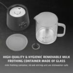 Elektriskais piena putotājs Caso CappuLatte, 600W, 400ml, 5prog., Stikla
